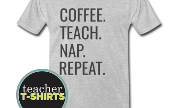 coffee teach nap repeat teacher shirt