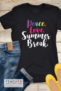 Peace Love Summer Break Chalk